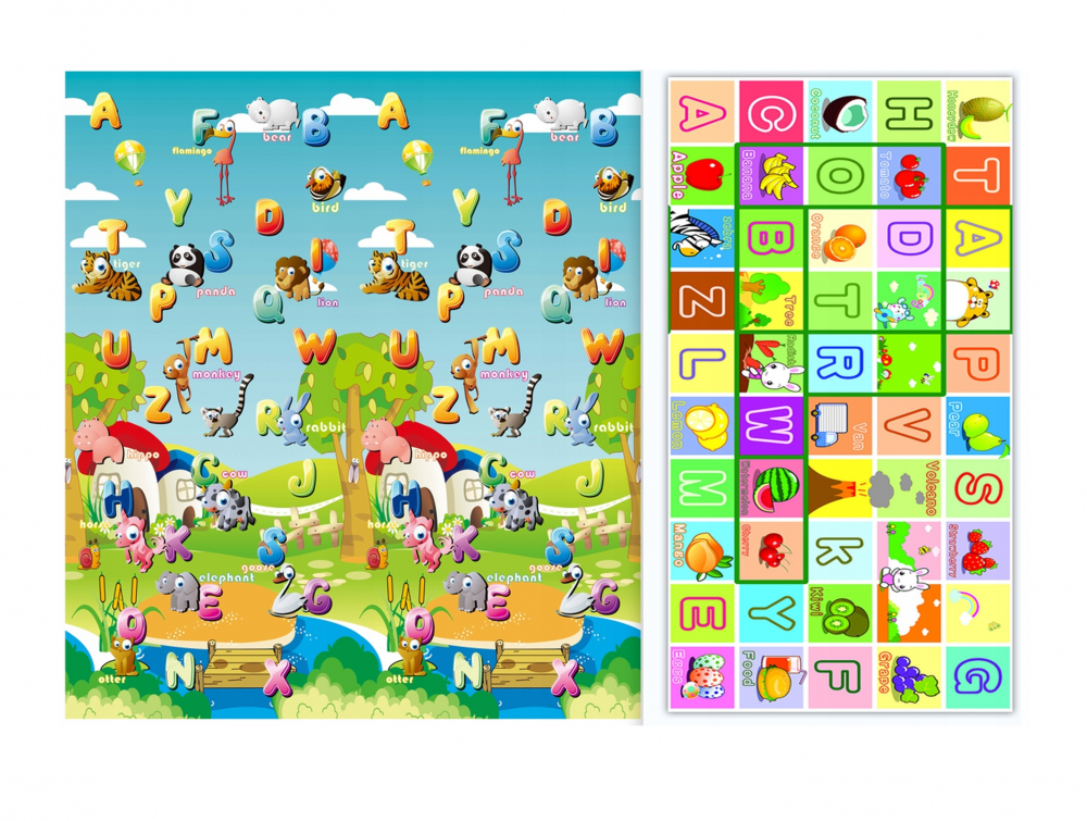 Covor din spuma pliabil cu doua fete 200x180 cm Farm Animals - 7