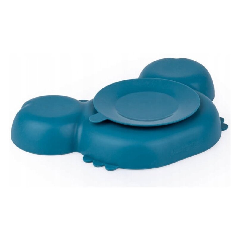 Poze Farfurie Giligums Crab Premium din silicon fara BPA 6 luni+ albturcoaz nichiduta.ro 