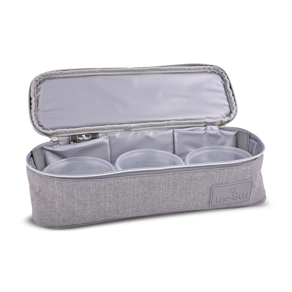 Geanta termica pentru mancare Avy cu 3 compartimente detasabile 33x11x10 cm grey - 1 | YEO