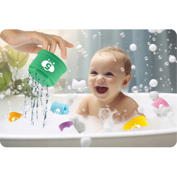 Jucarie pentru baie Ricokids in forma de turn cu cifre RK-752