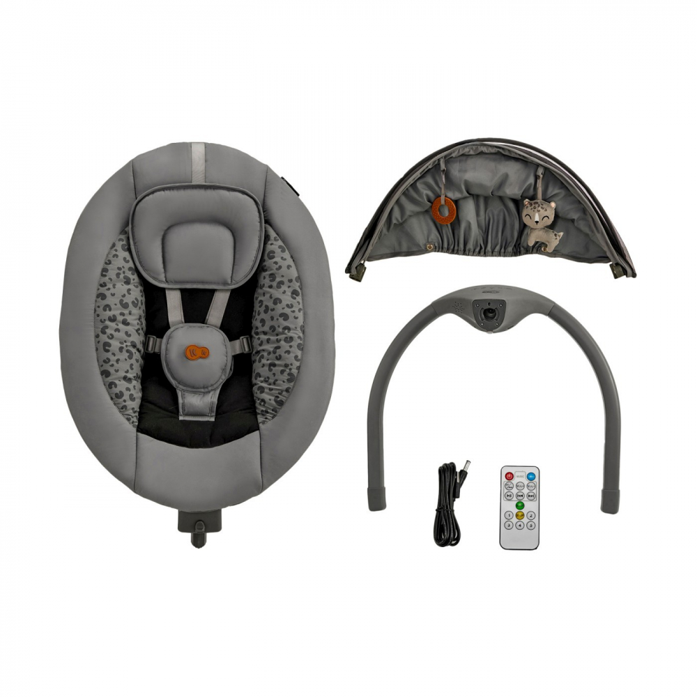 Leagan electric Kinderkraft Lumi 2 dark grey - 5