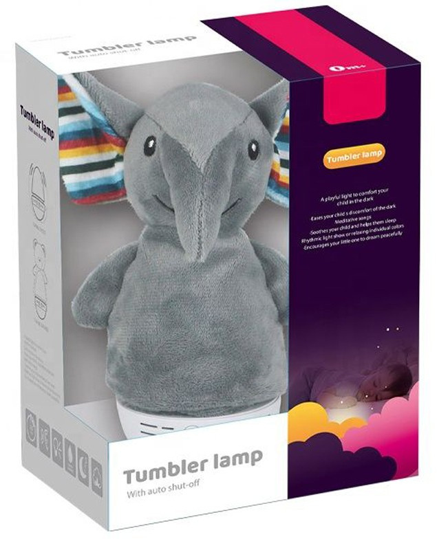 Lampa de veghe in 7 culori LED muzicala Grey Elefant 18 cm - 1