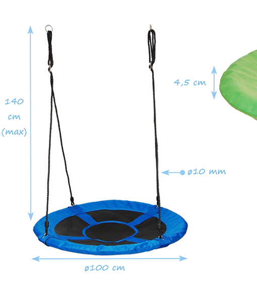 Leagan cuib rotund Nest diametru 100 cm albastru