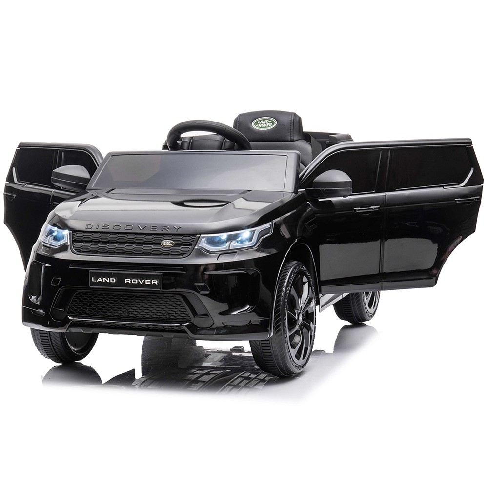 Masinuta electrica Chipolino SUV Land Rover Discovery cu scaun din piele si roti EVA black - 4