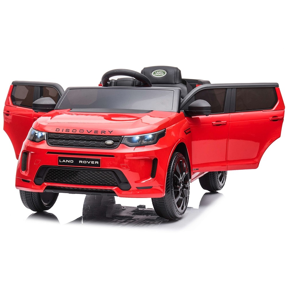 Masinuta electrica Chipolino SUV Land Rover Discovery cu scaun din piele si roti EVA red - 5