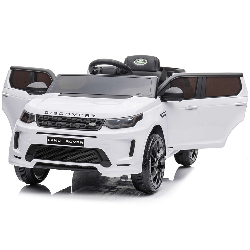 Masinuta electrica Chipolino SUV Land Rover Discovery cu scaun din piele si roti EVA white - 1