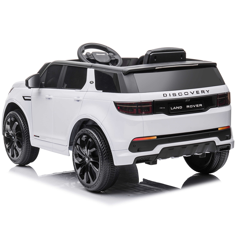 Masinuta electrica Chipolino SUV Land Rover Discovery cu scaun din piele si roti EVA white - 6