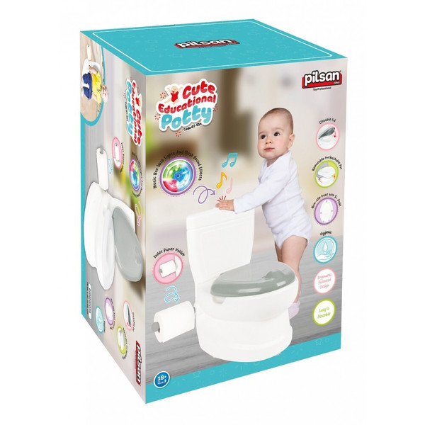 Olita educationala Pilsan cu sunete si lumini Potty White - 2 | YEO