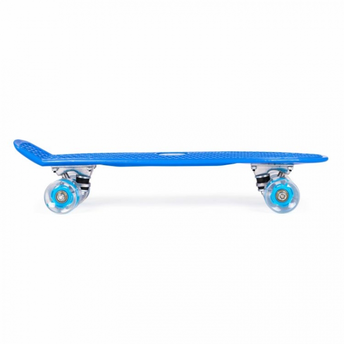 Penny board pentru copii cu lumini led albastru - 1