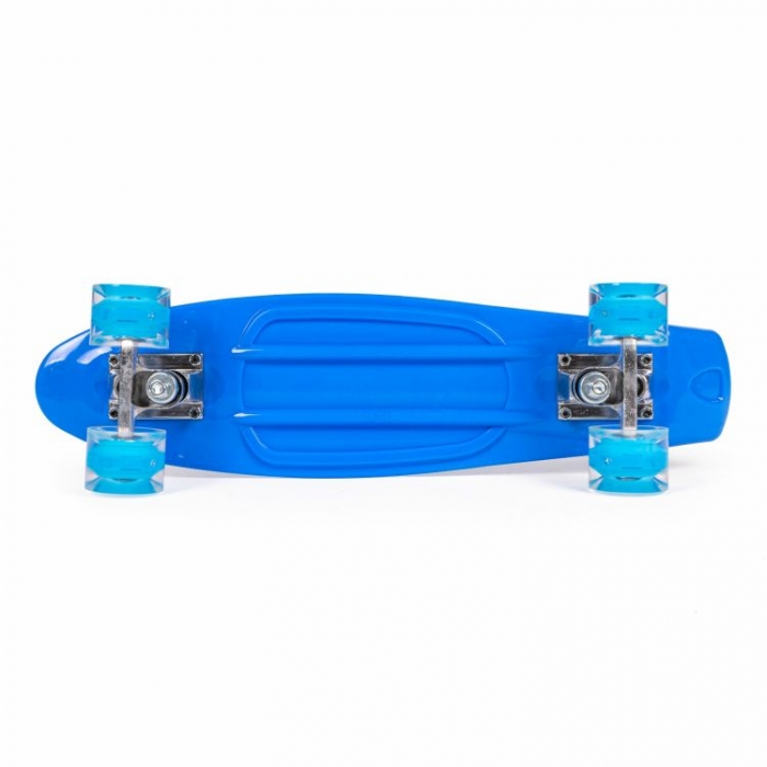 Penny board pentru copii cu lumini led albastru - 4