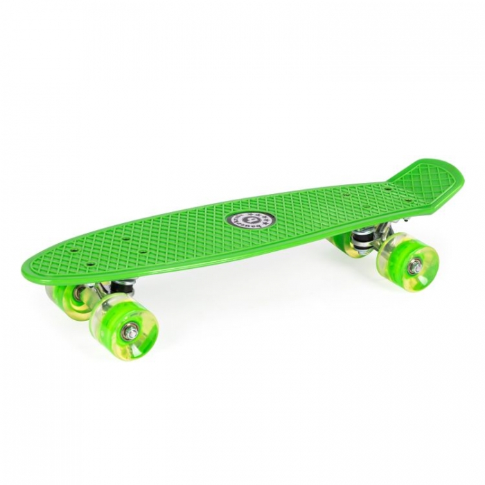 Penny board pentru copii cu lumini led verde - 11