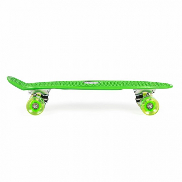 Penny board pentru copii cu lumini led verde