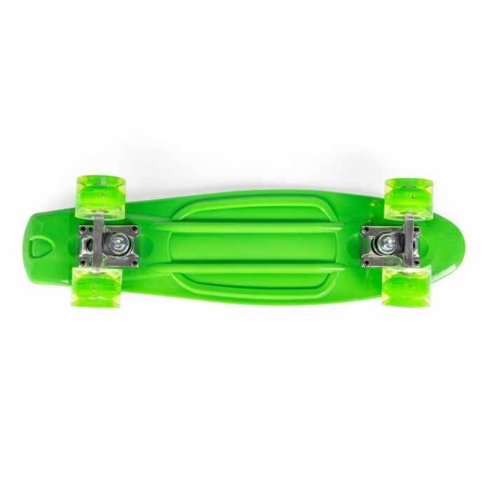 Penny board pentru copii cu lumini led verde - 4