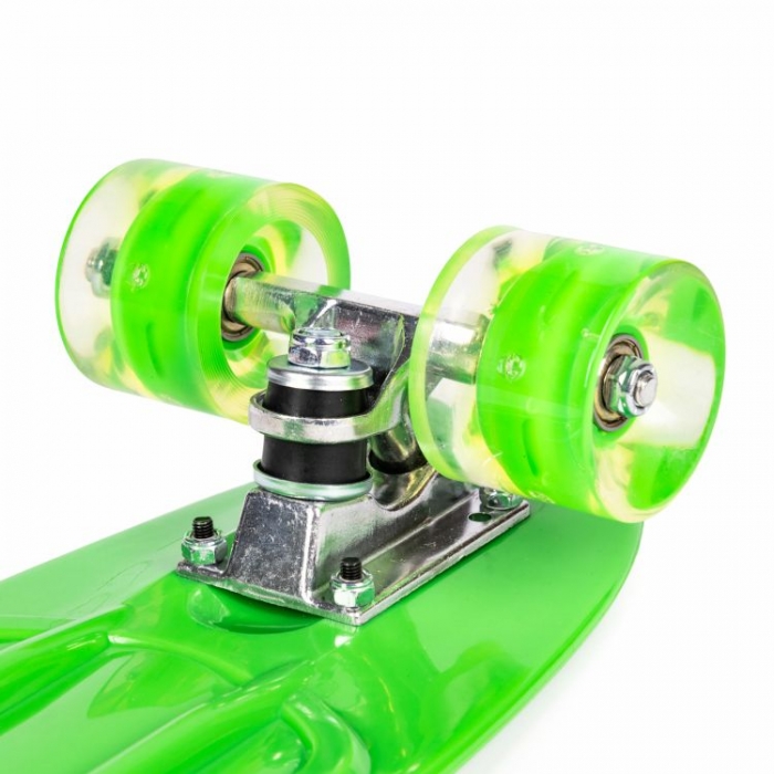 Penny board pentru copii cu lumini led verde - 6