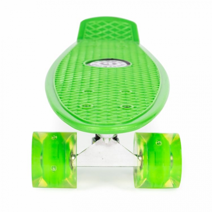 Penny board pentru copii cu lumini led verde - 7