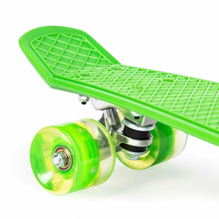 Penny board pentru copii cu lumini led verde - 8