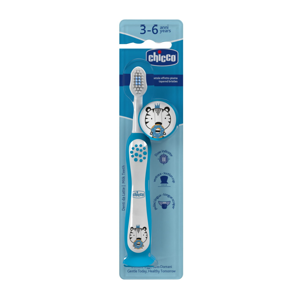 Periuta de dinti Chicco Tiger Indigo 3-6ani+ - 3 | YEO