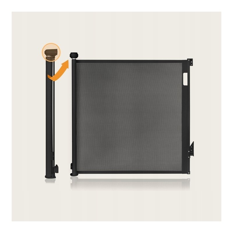 Poze Poarta de siguranta Lionelo Thea 80x140 cm negru nichiduta.ro 