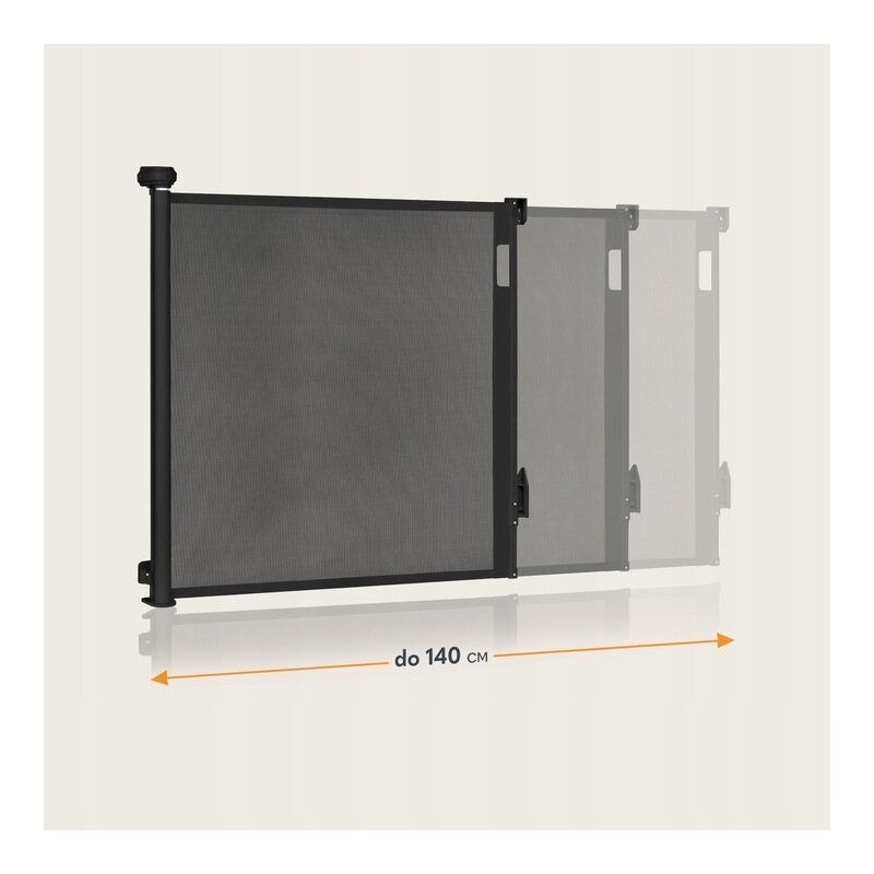 Poze Poarta de siguranta Lionelo Thea 80x140 cm negru nichiduta.ro 