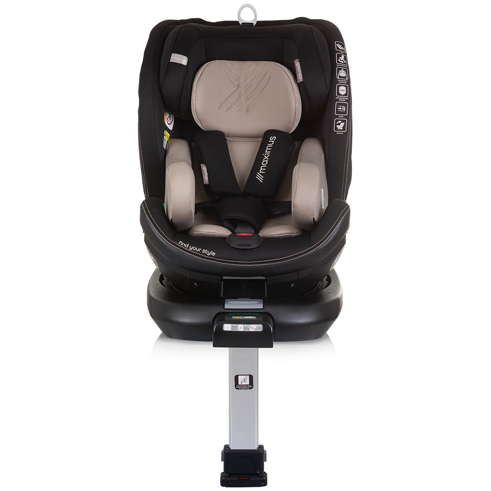 Scaun auto Chipolino Maximus I-Size 40-150 cm macadamia cu sistem Isofix - 2