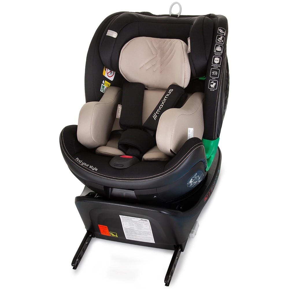 Scaun auto Chipolino Maximus I-Size 40-150 cm macadamia cu sistem Isofix - 8