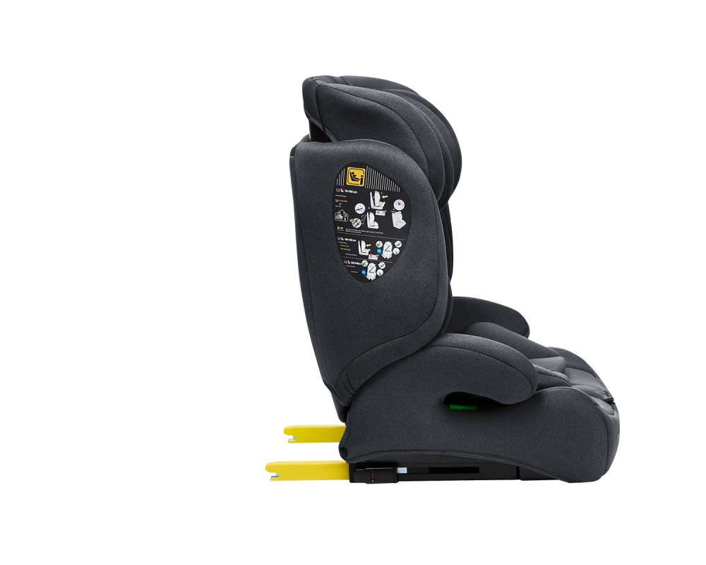 Scaun auto cu isofix KikkaBoo 76-150 cm i-Bronn i-SIZE Gri - 2