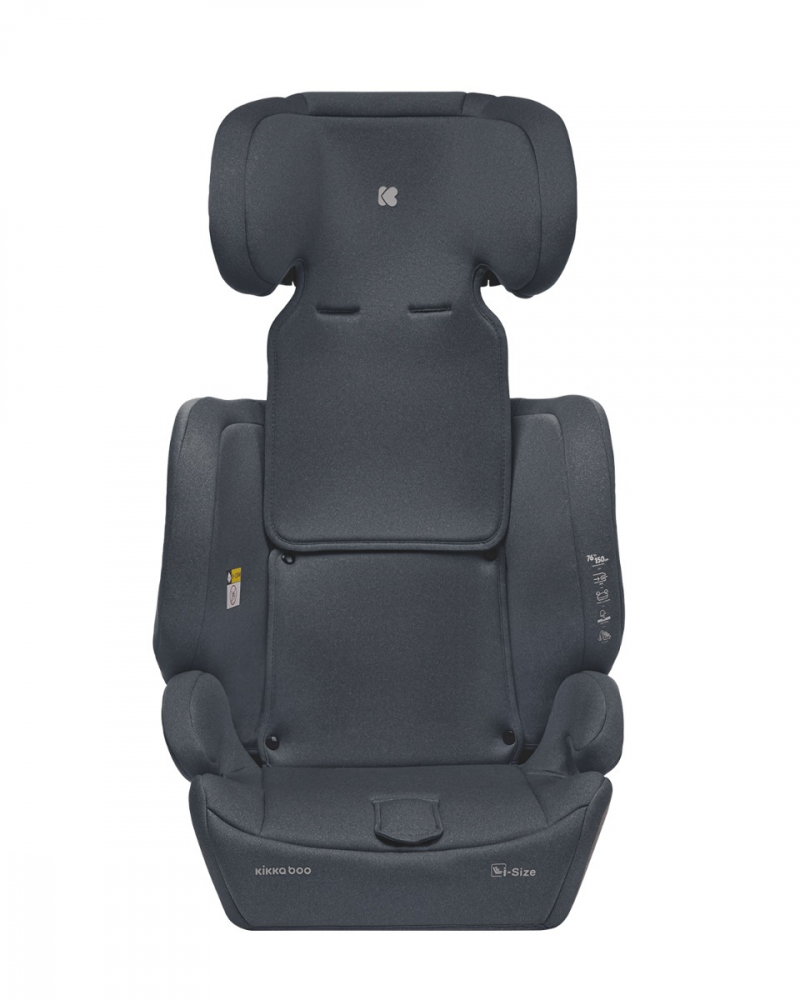 Scaun auto cu isofix KikkaBoo 76-150 cm i-Bronn i-SIZE Gri - 3