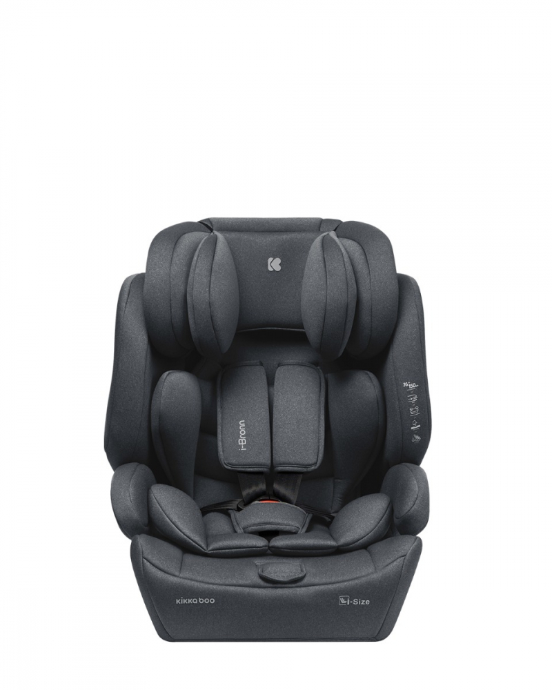 Scaun auto cu isofix KikkaBoo 76-150 cm i-Bronn i-SIZE Gri - 4