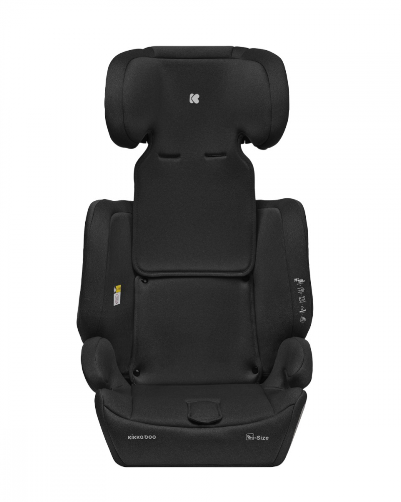 Scaun auto cu isofix KikkaBoo 76-150 cm i-Bronn i-SIZE Negru