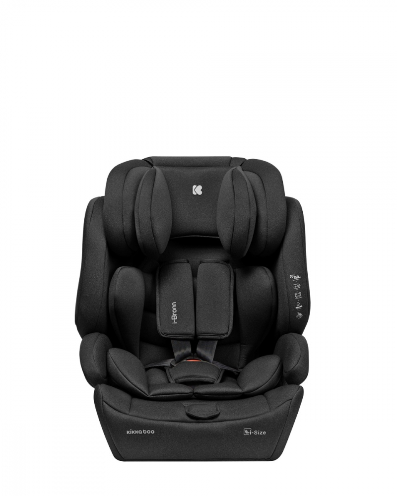 Scaun auto cu isofix KikkaBoo 76-150 cm i-Bronn i-SIZE Negru - 2