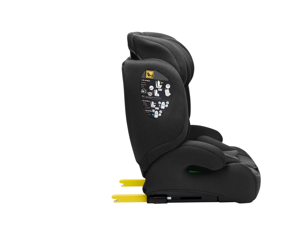 Scaun auto cu isofix KikkaBoo 76-150 cm i-Bronn i-SIZE Negru - 3