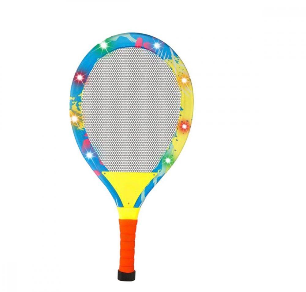 Set rachete badminton cu lumini LED si minge cu fluturas Colorful - 5