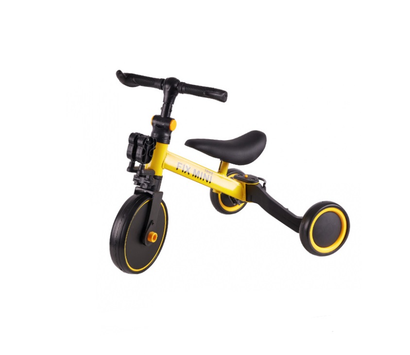 Tricicleta cu pedale 3 in 1 Trike Fix Yellow