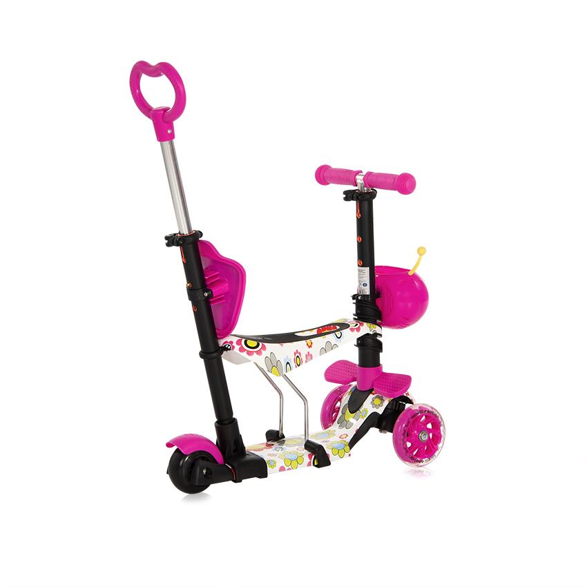 Trotineta pentru copii Smart Plus Pink Flowers - 2