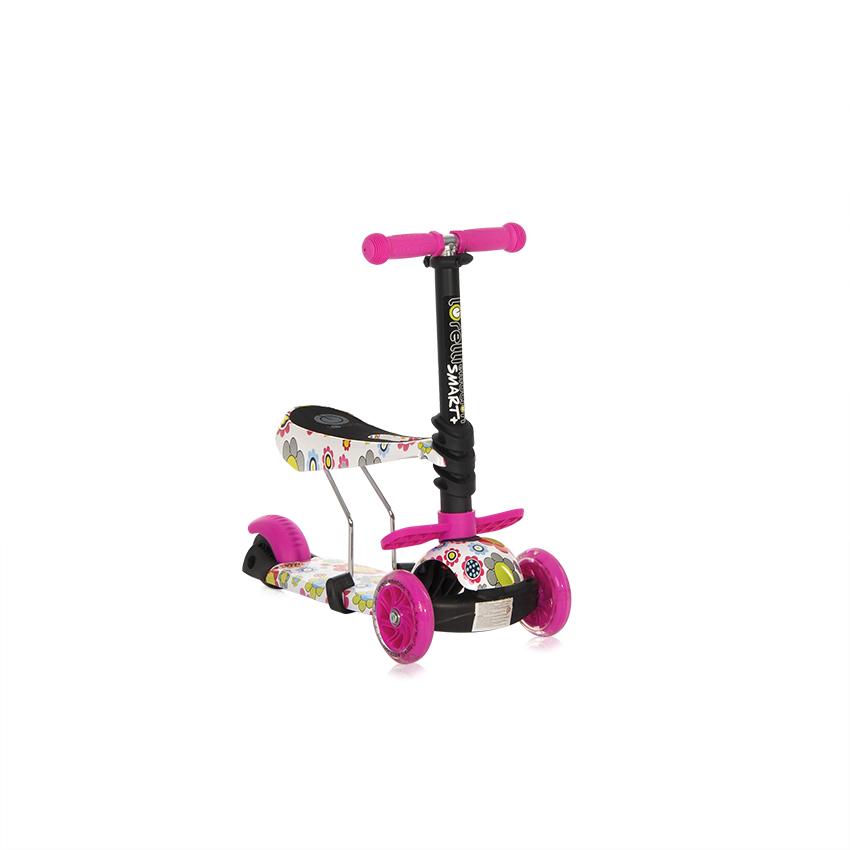 Trotineta pentru copii Smart Plus Pink Flowers - 4