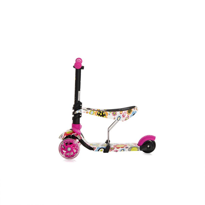 Trotineta pentru copii Smart Plus Pink Flowers - 5