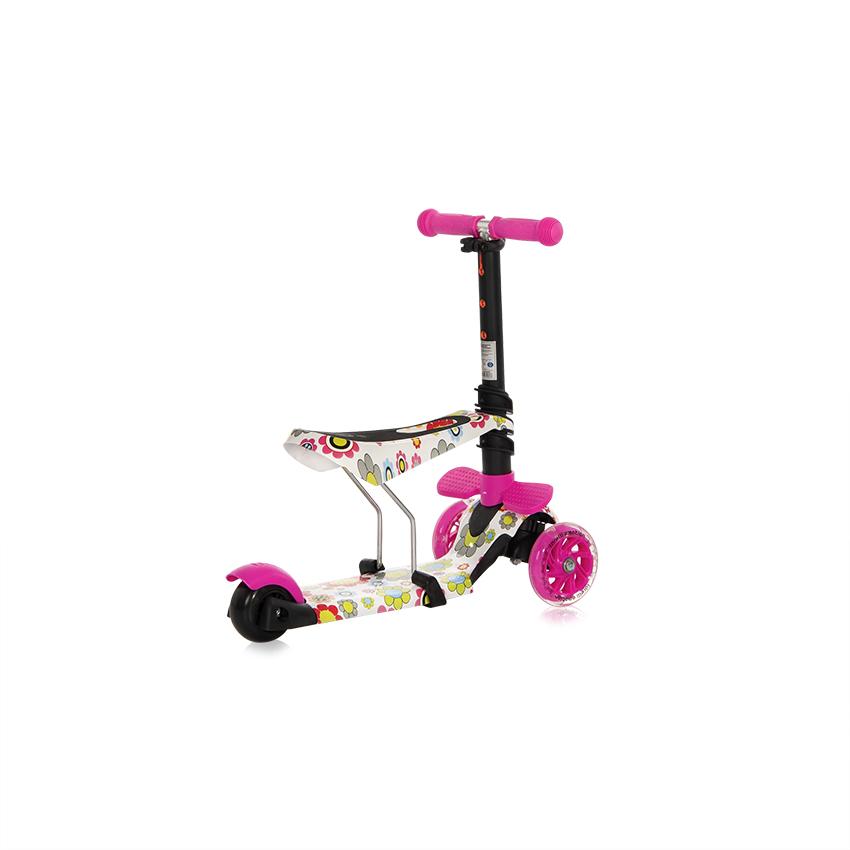 Trotineta pentru copii Smart Plus Pink Flowers - 6