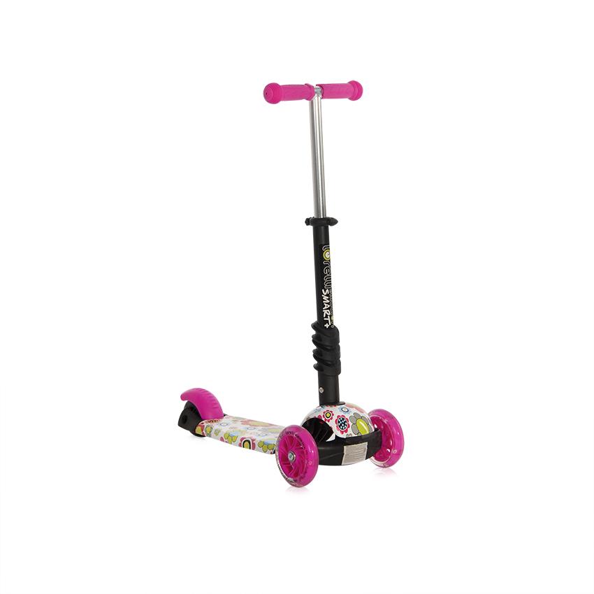 Trotineta pentru copii Smart Plus Pink Flowers - 7