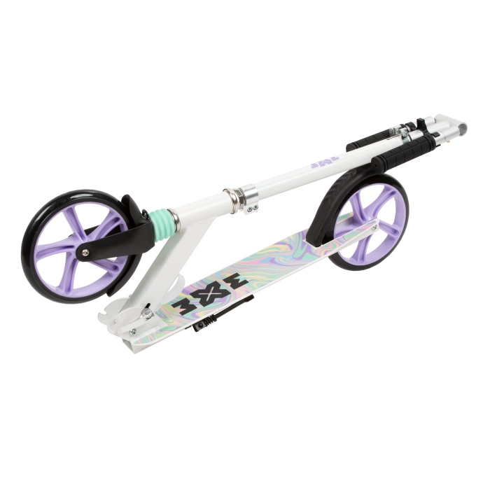 Trotineta pliabila de oras 200 mm Driff Purple White, ghidon reglabil, din otel si aluminiu, cric , suspensii, greutate suportata 100 kg, varsta 4 ani+ - 4