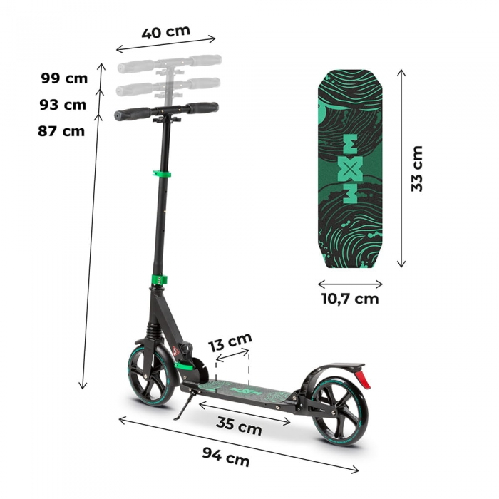 Trotineta pliabila WXM de oras green - 2 | YEO