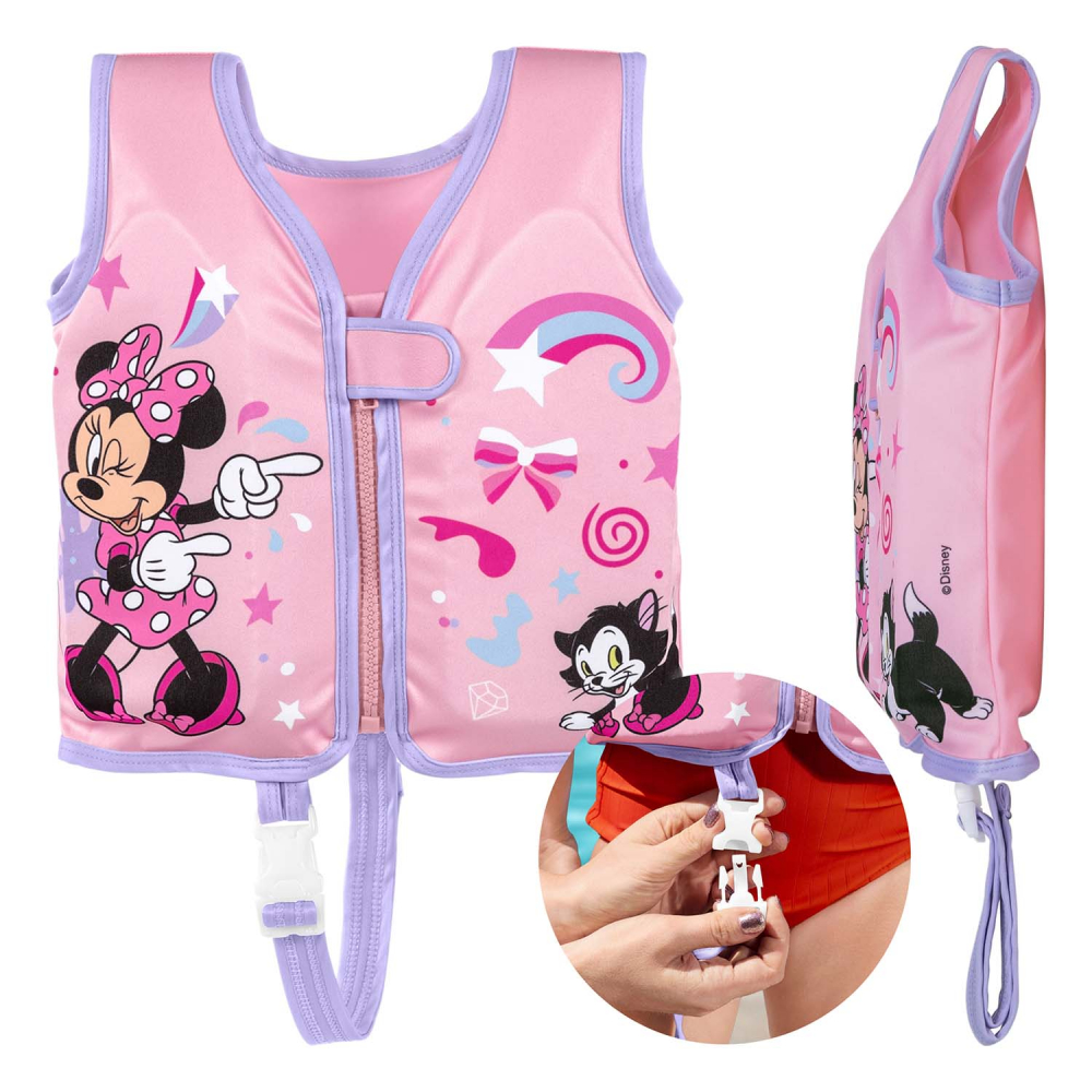 Vesta de inot flotabila pentru copii 1-3 ani Bestway Minnie Mouse cu protectie UV UPF 50+ - 1 | YEO