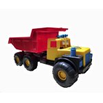 Camion basculant Mann Truck cu lopatica 200kg Yellow / Red