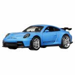 Masinuta metalica cu sistem pull back Porsche 911 GT3 Hot Wheels scara 1:43
