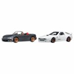 Set 2 masinute metalice Mazdaspeed Miata si Mazda RX7 FC Pandem Hot Wheels Premium scara 1:64