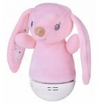 Lampa de veghe in 7 culori LED muzicala Pink Rabbit 18 cm