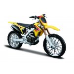 Macheta motocicleta Bburago scara 1:18 Suzuki RM-Z450 galben/negru