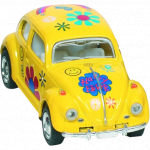 Masinuta Die Cast VW Beetle Classic scara 1:64 cu print floral