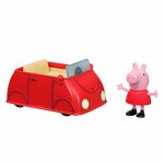 Vehicul cu figurina micuta masina rosie Peppa Pig