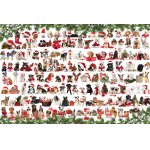 Puzzle 1000 piese Eurographics Holiday Dogs Tin