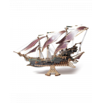 Puzzle 3D Howcat Corabia Pirat Aventurile maritime ale lui Sparrow violet lemn 518 piese